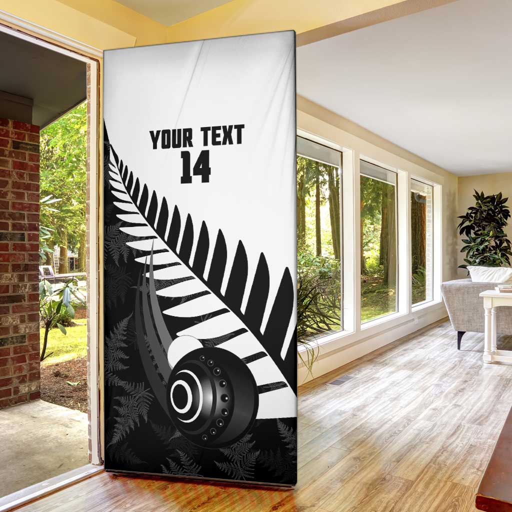New Zealand Lawn Bowls Custom Door Cover Aotearoa Silver Fern - Aussie Hoodie