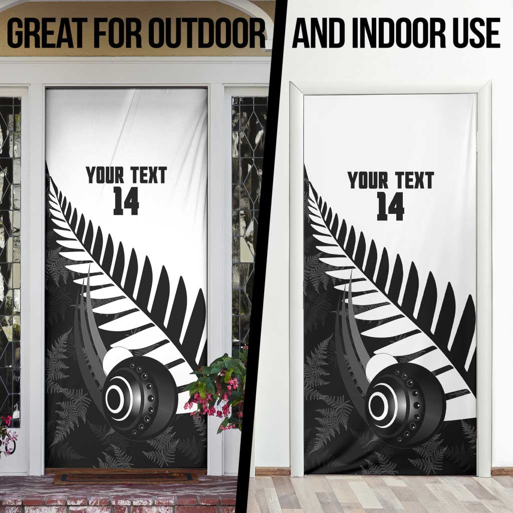 New Zealand Lawn Bowls Custom Door Cover Aotearoa Silver Fern - Aussie Hoodie