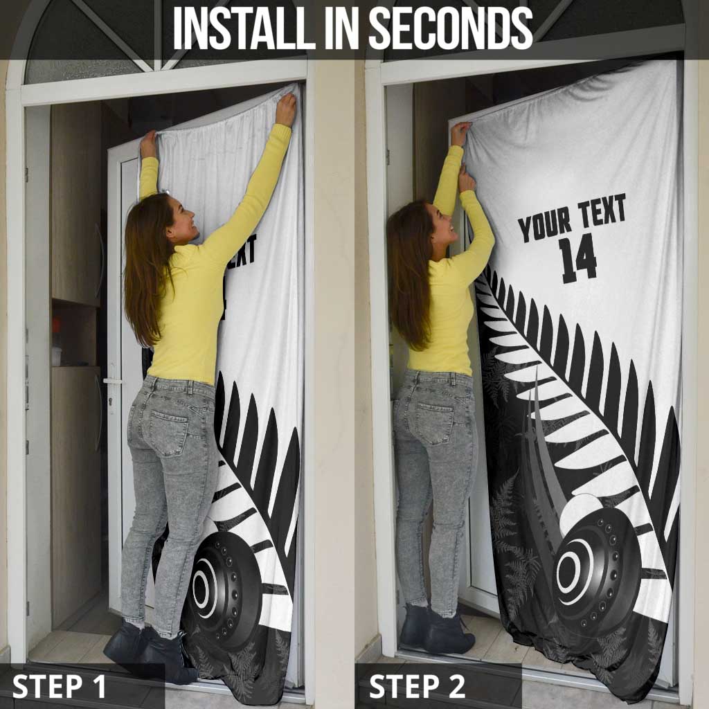New Zealand Lawn Bowls Custom Door Cover Aotearoa Silver Fern - Aussie Hoodie