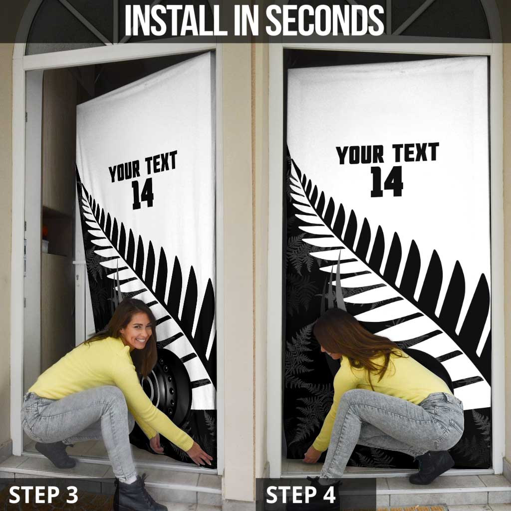 New Zealand Lawn Bowls Custom Door Cover Aotearoa Silver Fern - Aussie Hoodie