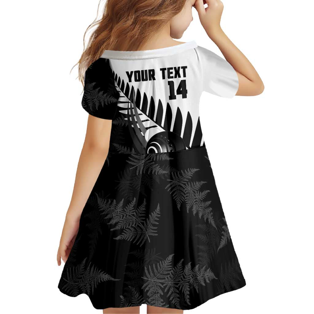 New Zealand Lawn Bowls Custom Family Matching Off The Shoulder Long Sleeve Dress and Hawaiian Shirt Aotearoa Silver Fern - Aussie Hoodie