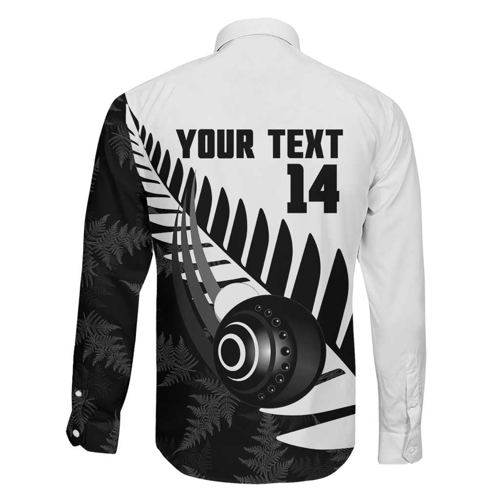 New Zealand Lawn Bowls Custom Family Matching Off The Shoulder Long Sleeve Dress and Hawaiian Shirt Aotearoa Silver Fern - Aussie Hoodie