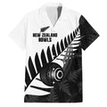 New Zealand Lawn Bowls Custom Family Matching Off Shoulder Maxi Dress and Hawaiian Shirt Aotearoa Silver Fern - Aussie Hoodie