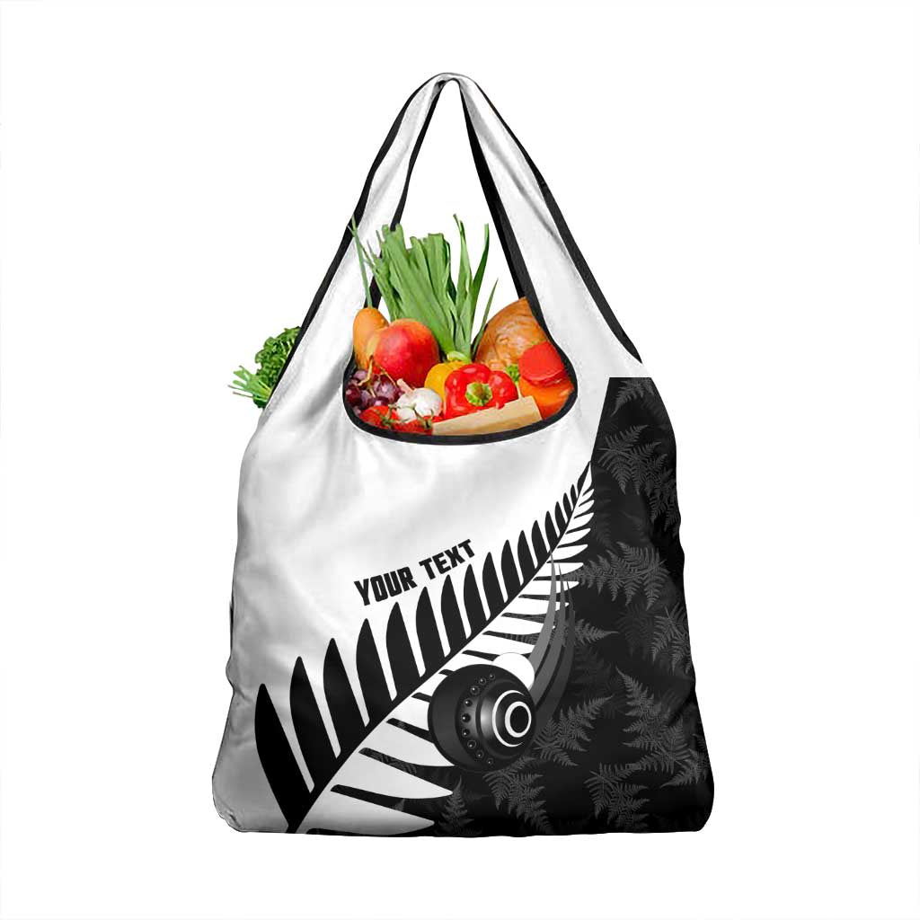 New Zealand Lawn Bowls Custom Grocery Bag Aotearoa Silver Fern - Aussie Hoodie
