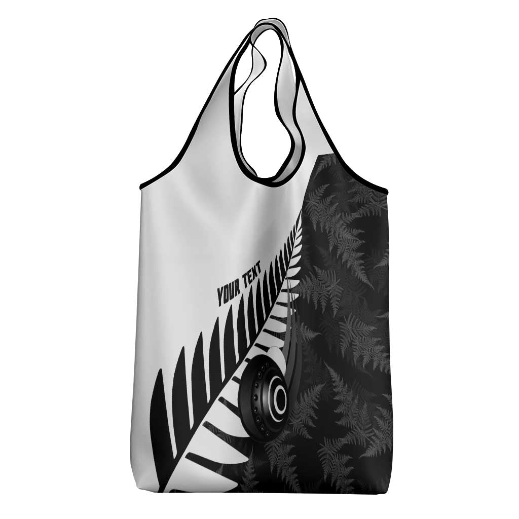 New Zealand Lawn Bowls Custom Grocery Bag Aotearoa Silver Fern - Aussie Hoodie