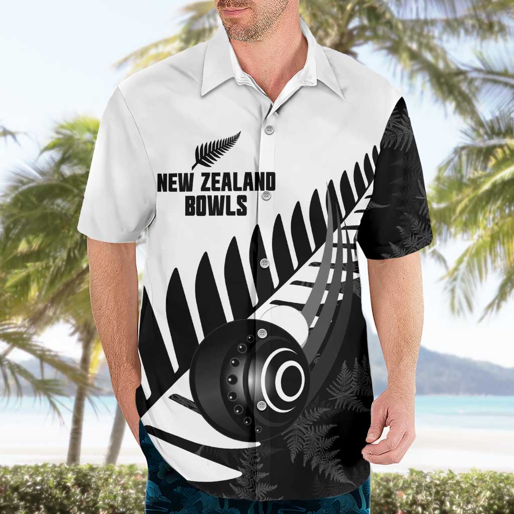 New Zealand Lawn Bowls Custom Hawaiian Shirt Aotearoa Silver Fern - Aussie Hoodie