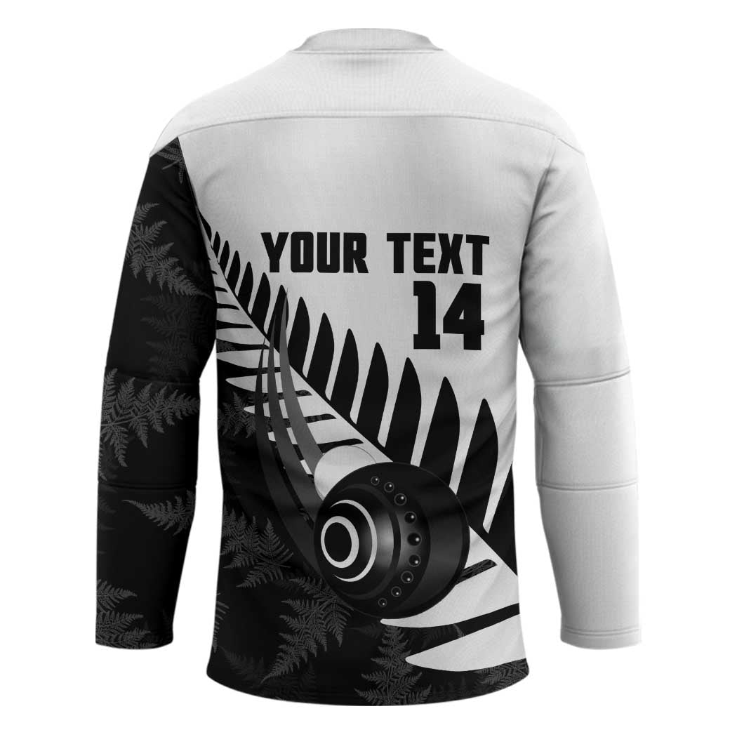 New Zealand Lawn Bowls Custom Hockey Jersey Aotearoa Silver Fern - Aussie Hoodie