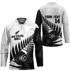 New Zealand Lawn Bowls Custom Hockey Jersey Aotearoa Silver Fern - Aussie Hoodie