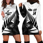 New Zealand Lawn Bowls Custom Hoodie Dress Aotearoa Silver Fern - Aussie Hoodie