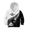New Zealand Lawn Bowls Custom Kid Hoodie Aotearoa Silver Fern - Aussie Hoodie
