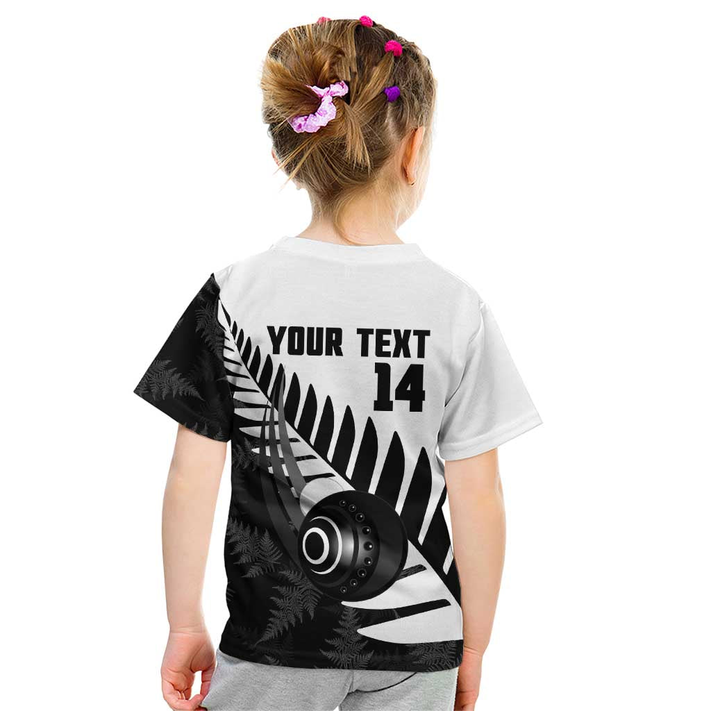 New Zealand Lawn Bowls Custom Kid T Shirt Aotearoa Silver Fern - Aussie Hoodie