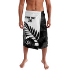 New Zealand Lawn Bowls Custom Lavalava Aotearoa Silver Fern - Aussie Hoodie