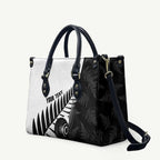 New Zealand Lawn Bowls Custom Leather Bag Aotearoa Silver Fern - Aussie Hoodie