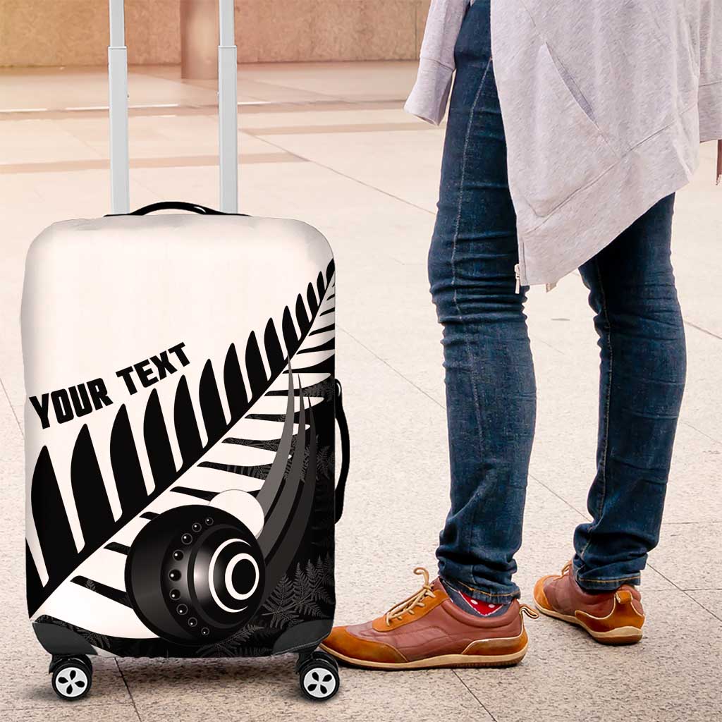 New Zealand Lawn Bowls Custom Luggage Cover Aotearoa Silver Fern - Aussie Hoodie
