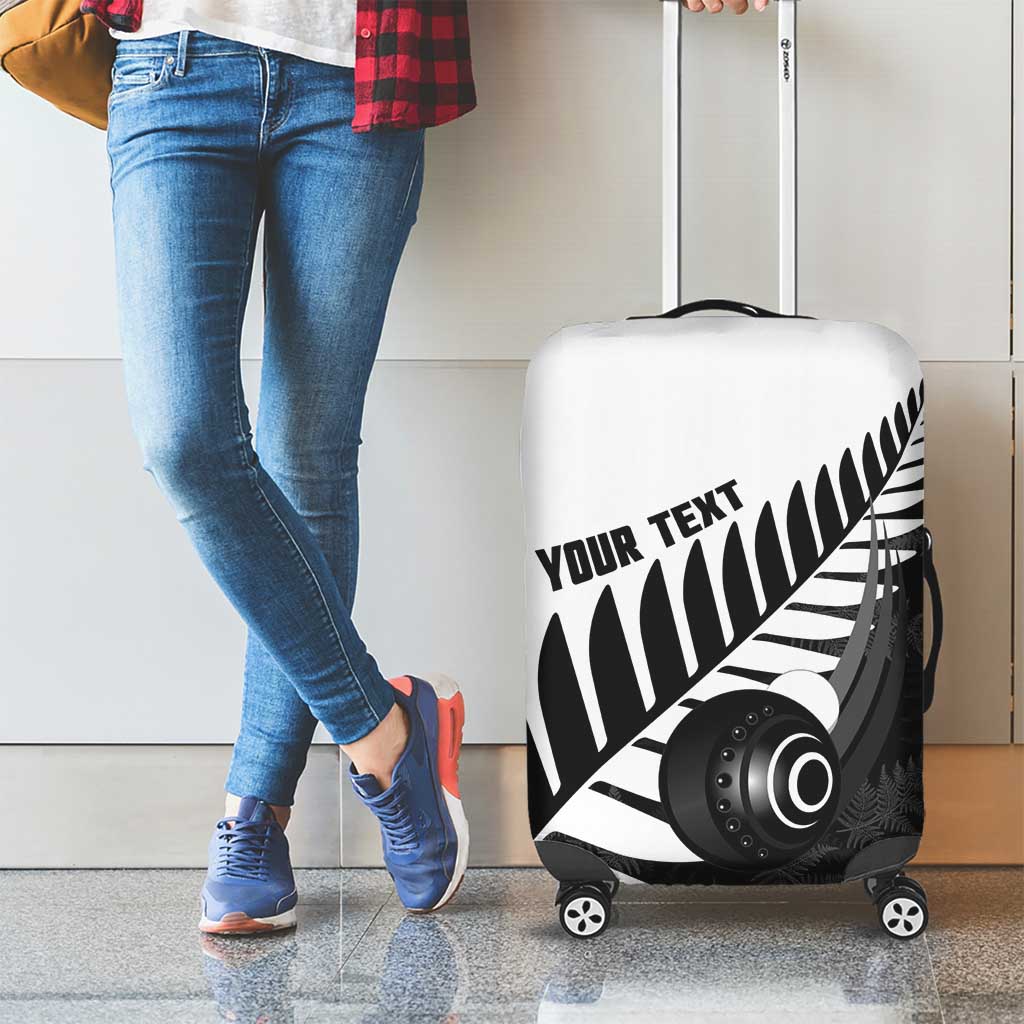 New Zealand Lawn Bowls Custom Luggage Cover Aotearoa Silver Fern - Aussie Hoodie