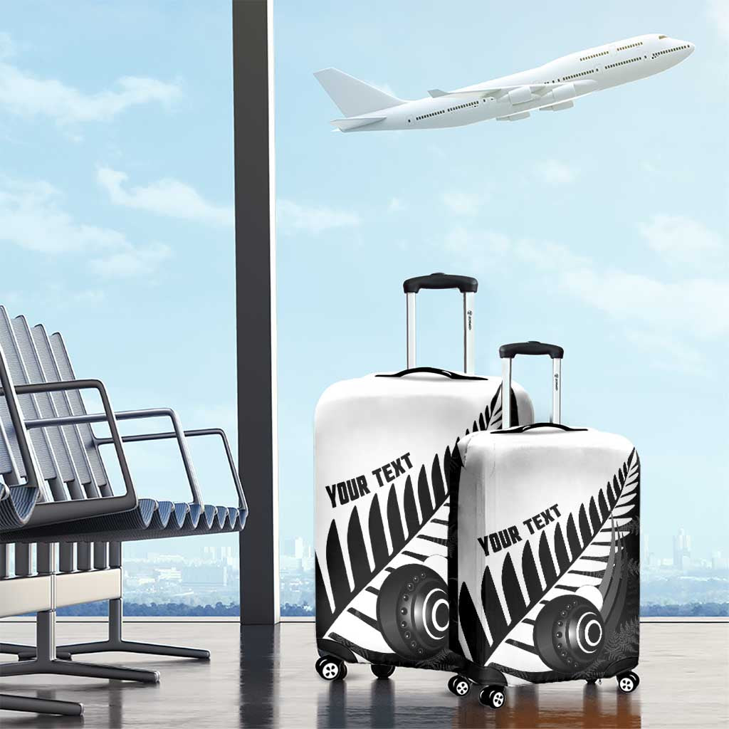 New Zealand Lawn Bowls Custom Luggage Cover Aotearoa Silver Fern - Aussie Hoodie