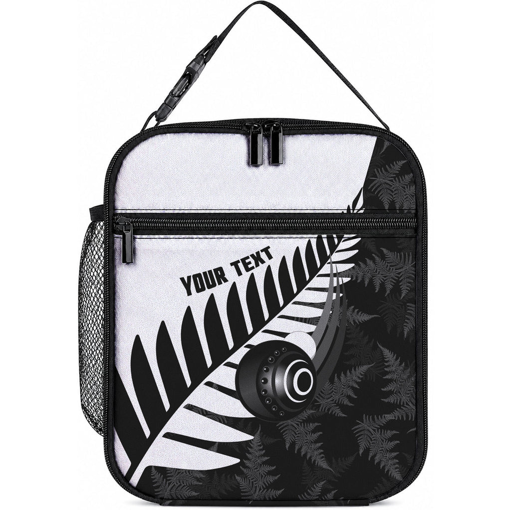 New Zealand Lawn Bowls Custom Lunch Bag Aotearoa Silver Fern