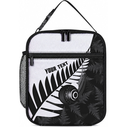 New Zealand Lawn Bowls Custom Lunch Bag Aotearoa Silver Fern