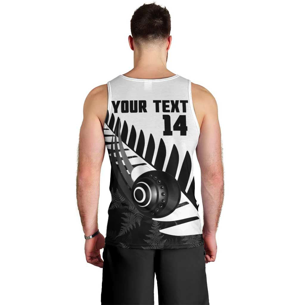 New Zealand Lawn Bowls Custom Men Tank Top Aotearoa Silver Fern - Aussie Hoodie