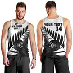 New Zealand Lawn Bowls Custom Men Tank Top Aotearoa Silver Fern - Aussie Hoodie