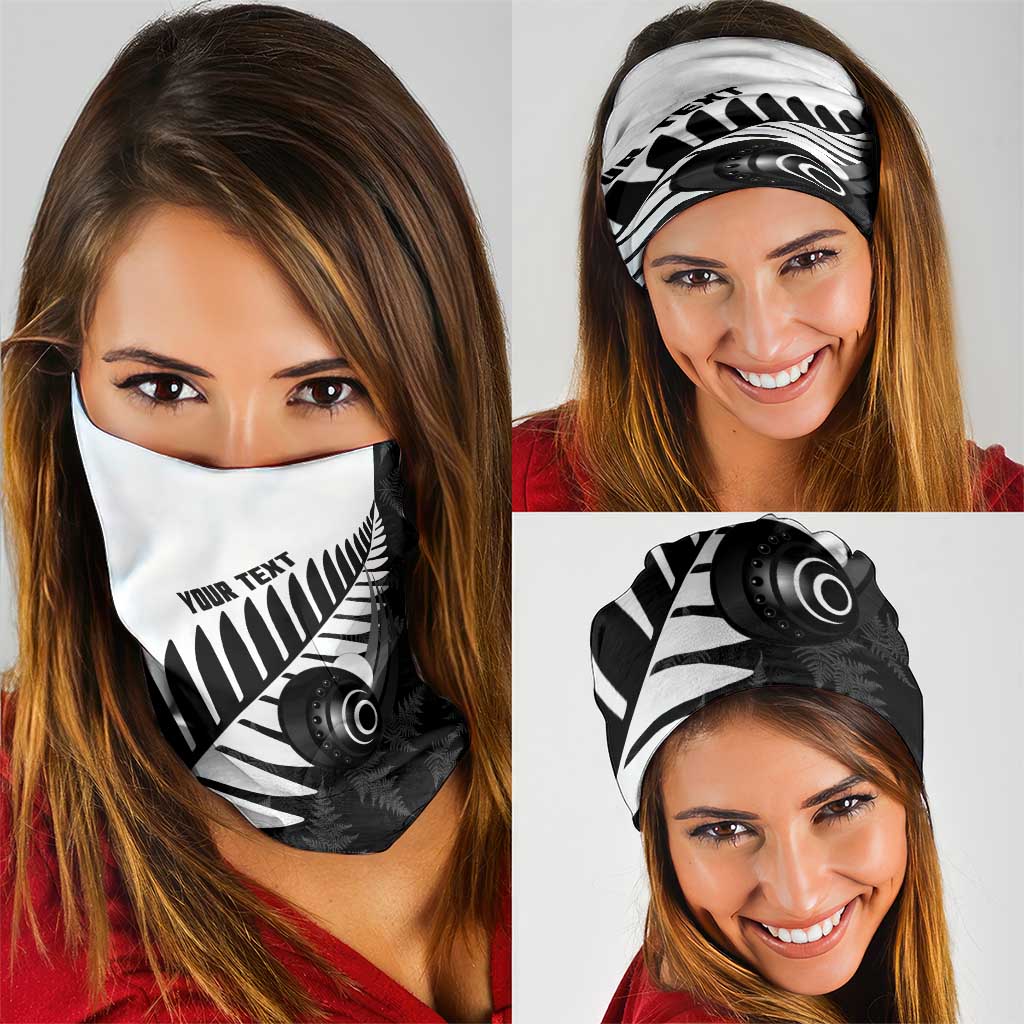 New Zealand Lawn Bowls Custom Neck Gaiter Aotearoa Silver Fern - Aussie Hoodie