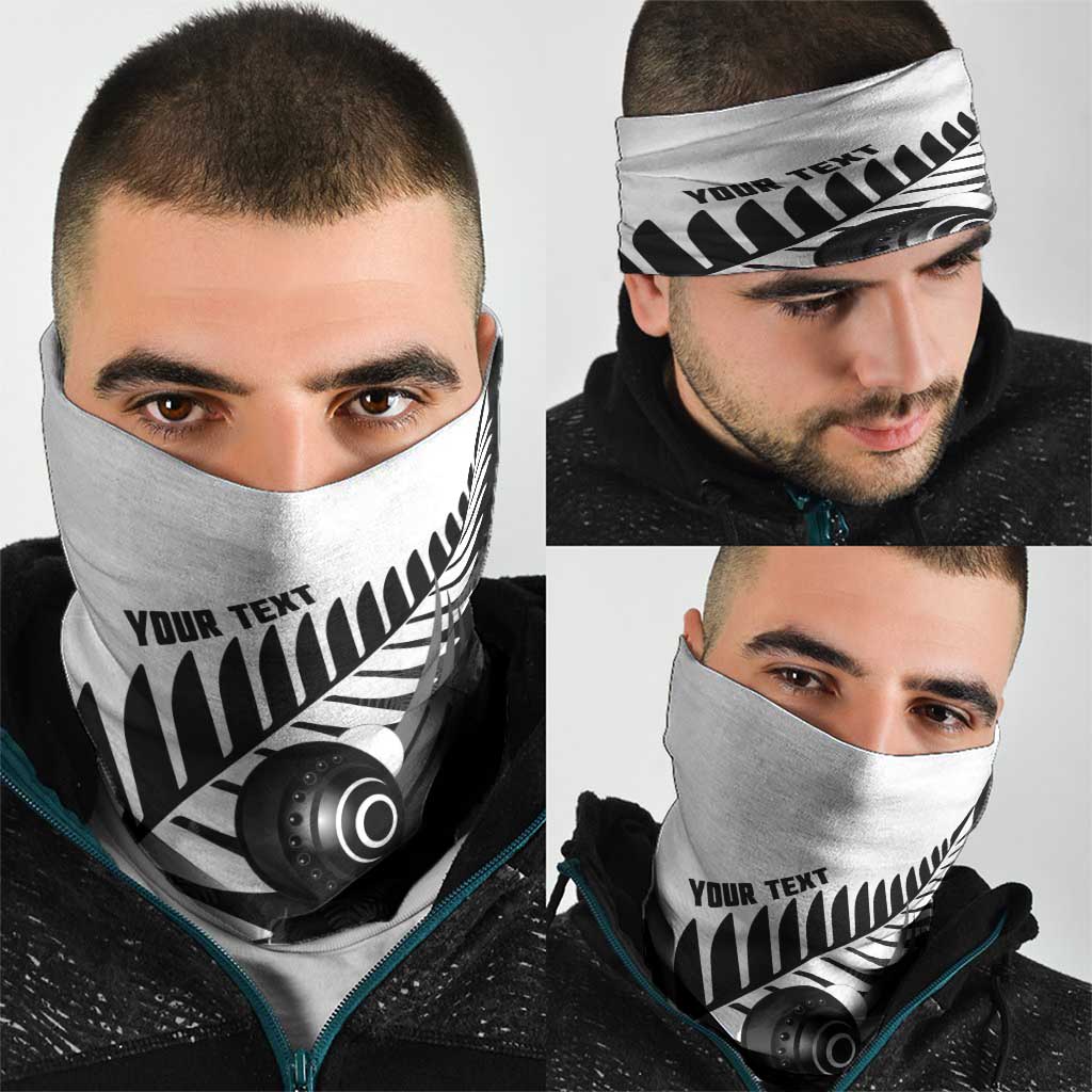 New Zealand Lawn Bowls Custom Neck Gaiter Aotearoa Silver Fern - Aussie Hoodie