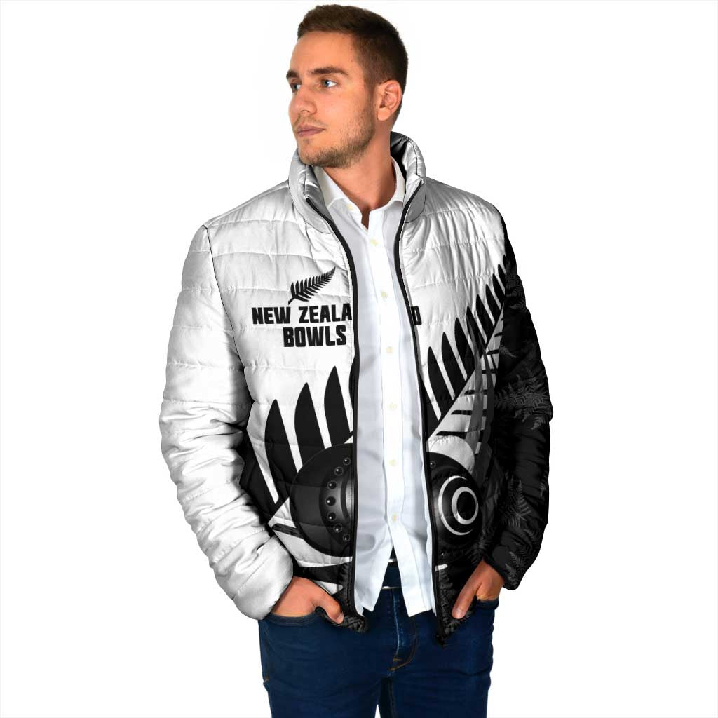 New Zealand Lawn Bowls Custom Padded Jacket Aotearoa Silver Fern - Aussie Hoodie