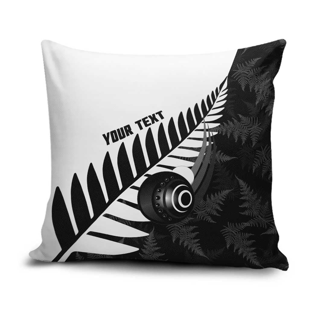 New Zealand Lawn Bowls Custom Pillow Cover Aotearoa Silver Fern - Aussie Hoodie