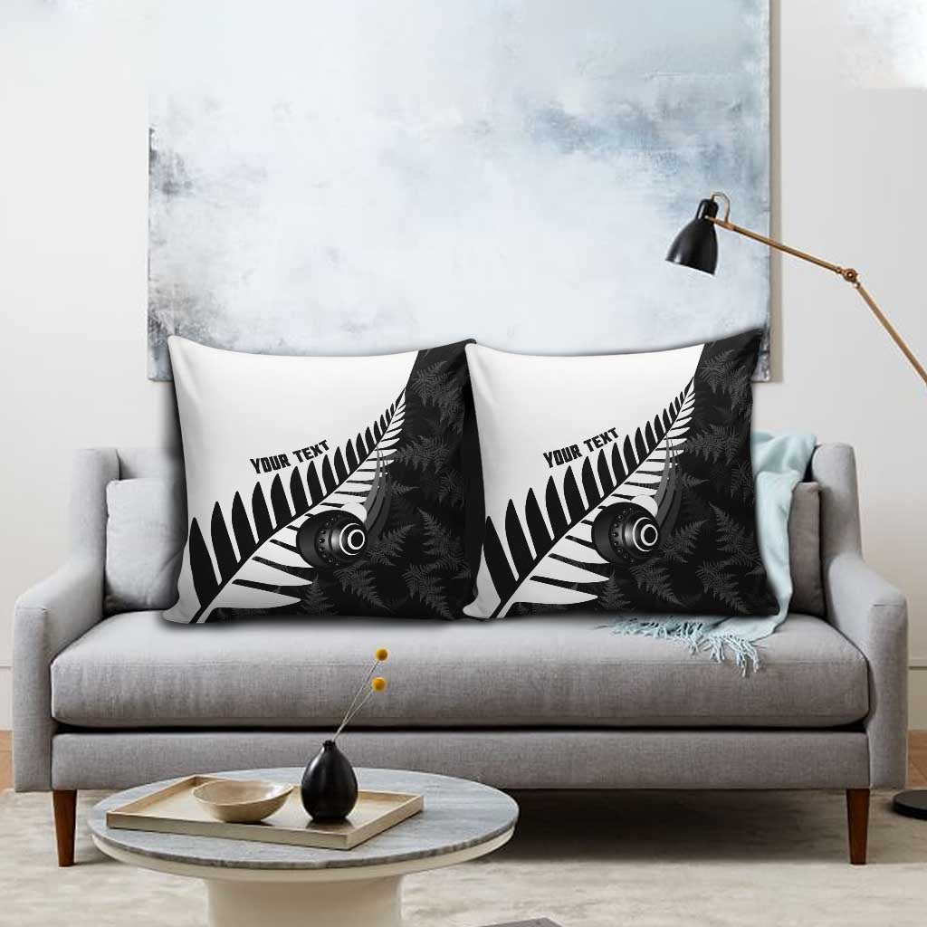 New Zealand Lawn Bowls Custom Pillow Cover Aotearoa Silver Fern - Aussie Hoodie