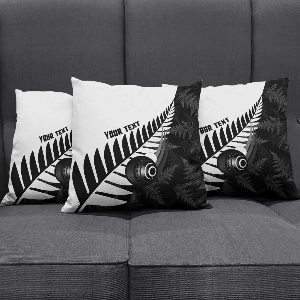 New Zealand Lawn Bowls Custom Pillow Cover Aotearoa Silver Fern - Aussie Hoodie