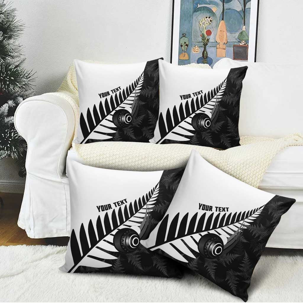 New Zealand Lawn Bowls Custom Pillow Cover Aotearoa Silver Fern - Aussie Hoodie