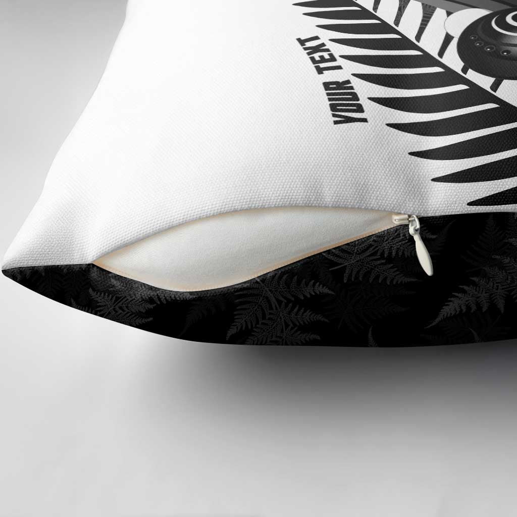 New Zealand Lawn Bowls Custom Pillow Cover Aotearoa Silver Fern - Aussie Hoodie