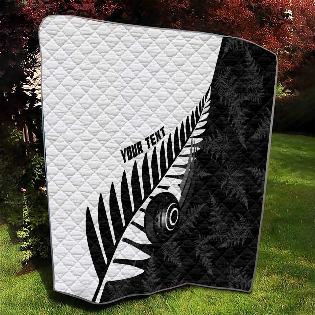 New Zealand Lawn Bowls Custom Quilt Aotearoa Silver Fern - Aussie Hoodie
