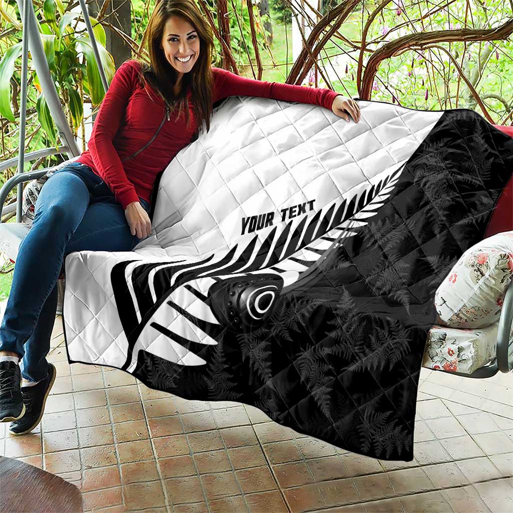 New Zealand Lawn Bowls Custom Quilt Aotearoa Silver Fern - Aussie Hoodie