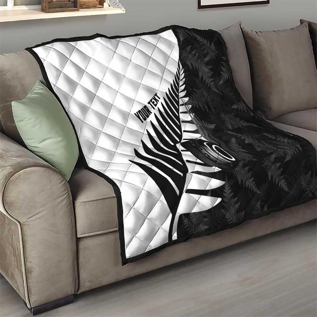 New Zealand Lawn Bowls Custom Quilt Aotearoa Silver Fern - Aussie Hoodie