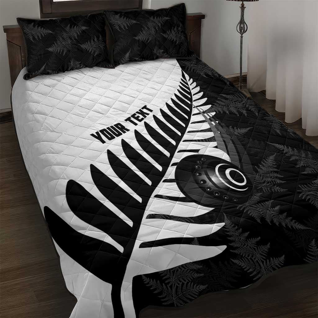 New Zealand Lawn Bowls Custom Quilt Bed Set Aotearoa Silver Fern - Aussie Hoodie