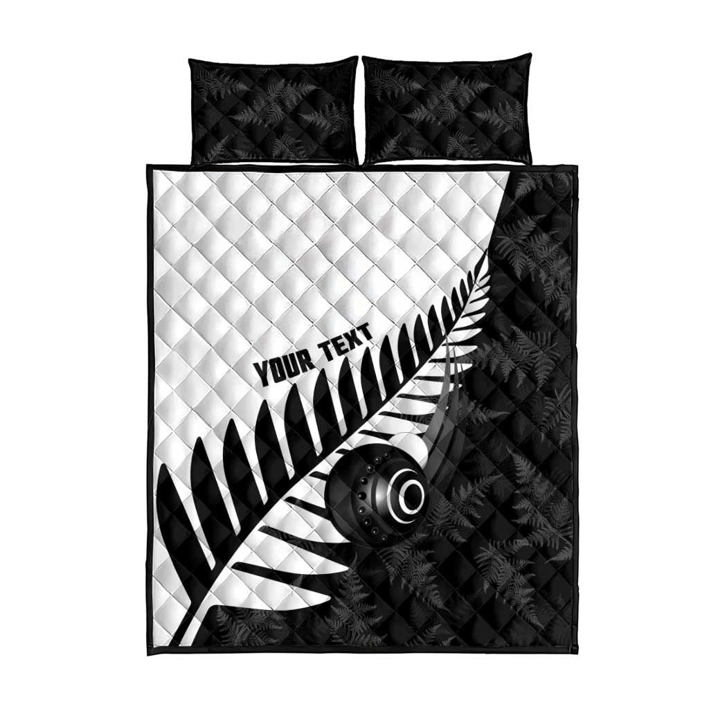 New Zealand Lawn Bowls Custom Quilt Bed Set Aotearoa Silver Fern - Aussie Hoodie