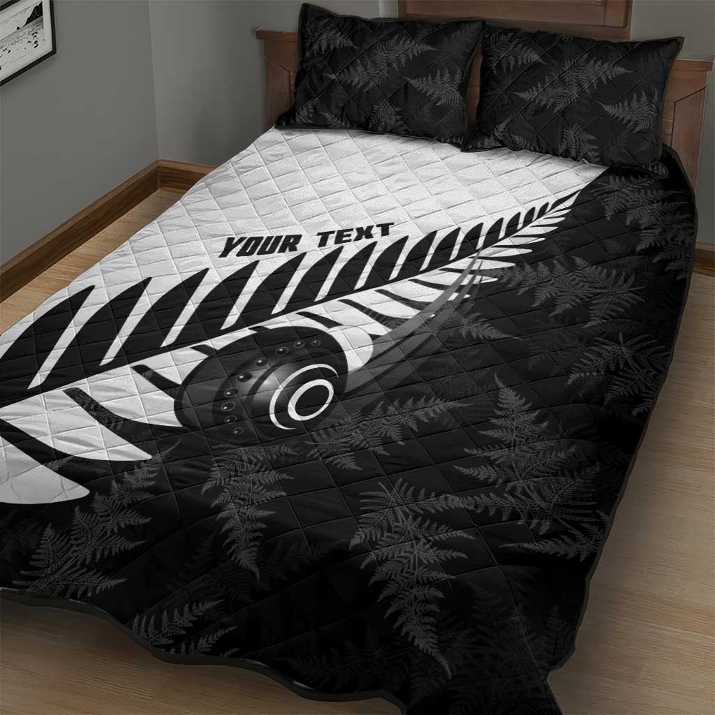 New Zealand Lawn Bowls Custom Quilt Bed Set Aotearoa Silver Fern - Aussie Hoodie