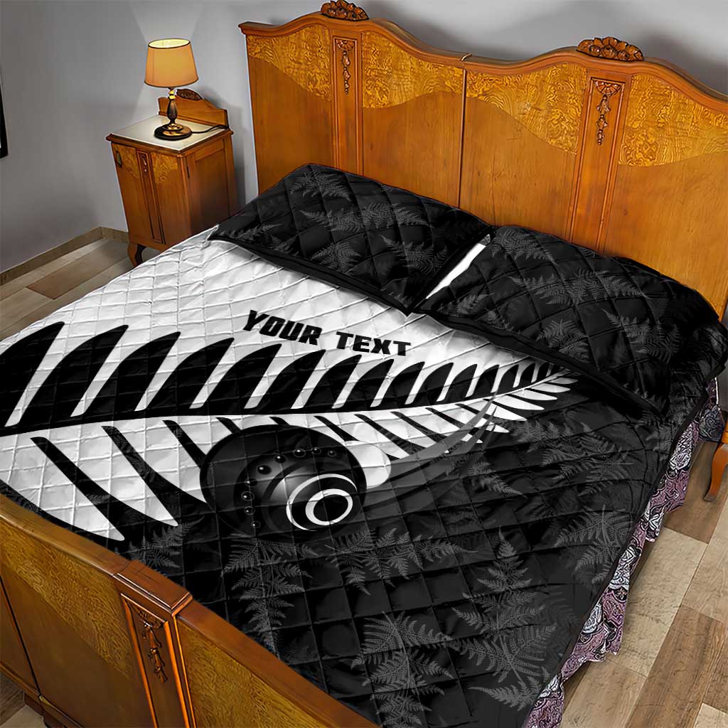New Zealand Lawn Bowls Custom Quilt Bed Set Aotearoa Silver Fern - Aussie Hoodie