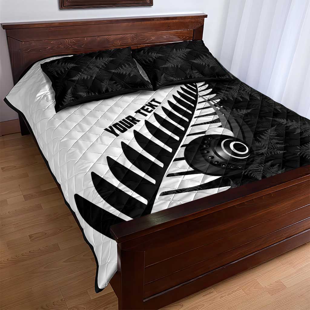 New Zealand Lawn Bowls Custom Quilt Bed Set Aotearoa Silver Fern - Aussie Hoodie