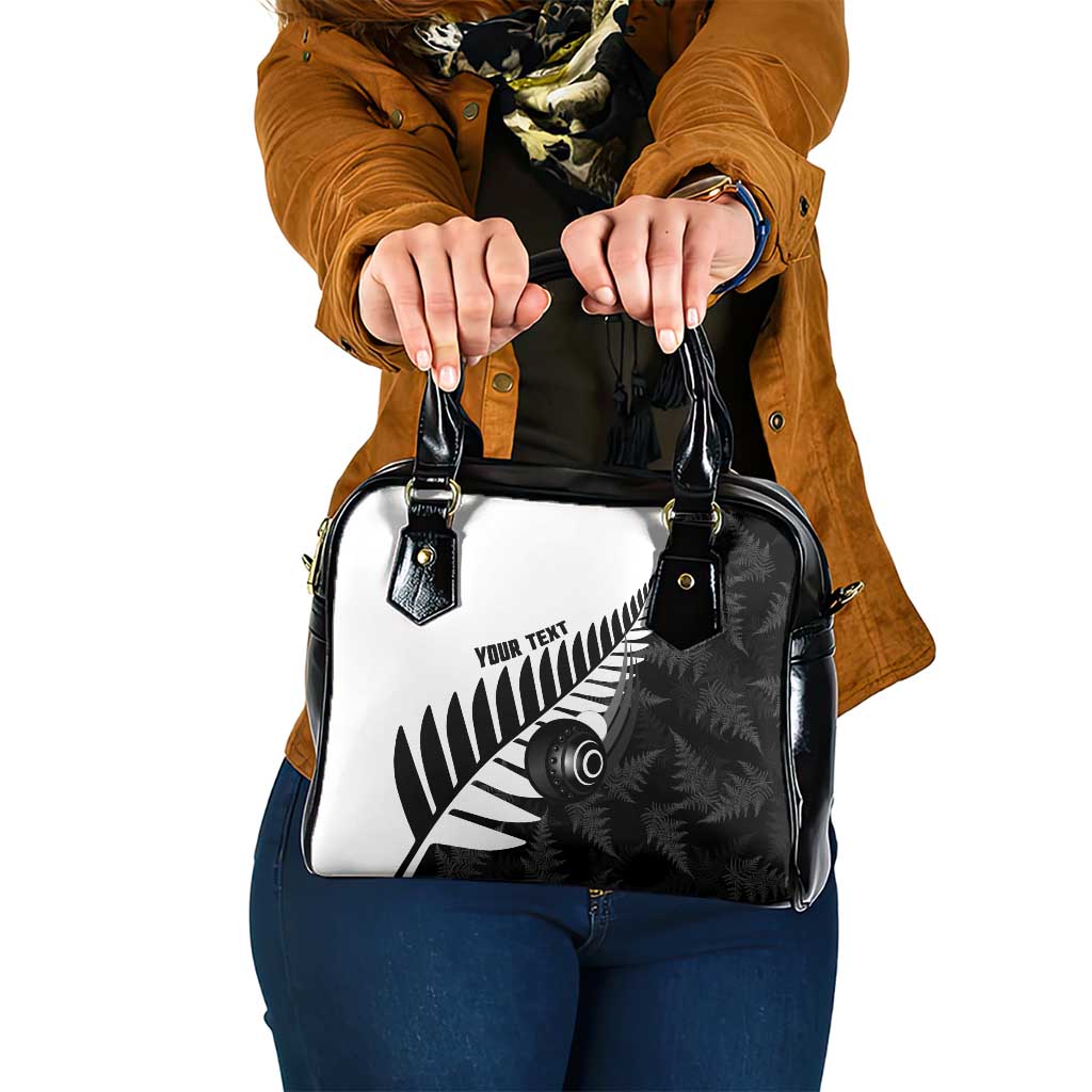 New Zealand Lawn Bowls Custom Shoulder Handbag Aotearoa Silver Fern - Aussie Hoodie