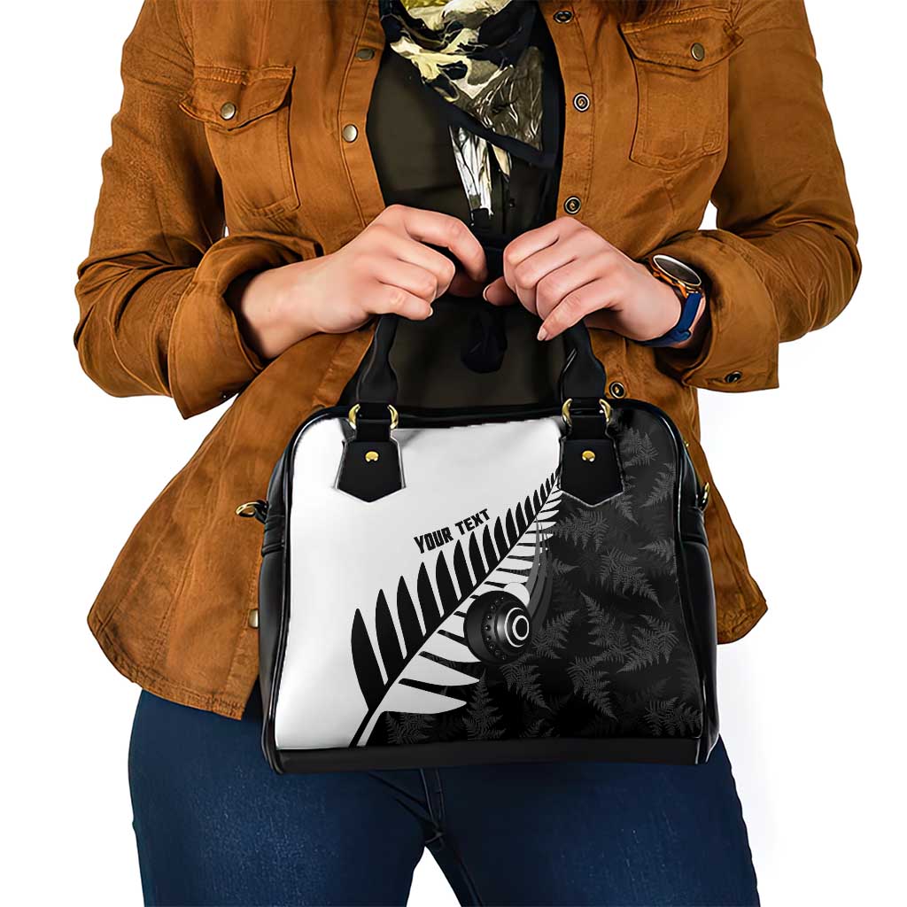 New Zealand Lawn Bowls Custom Shoulder Handbag Aotearoa Silver Fern - Aussie Hoodie