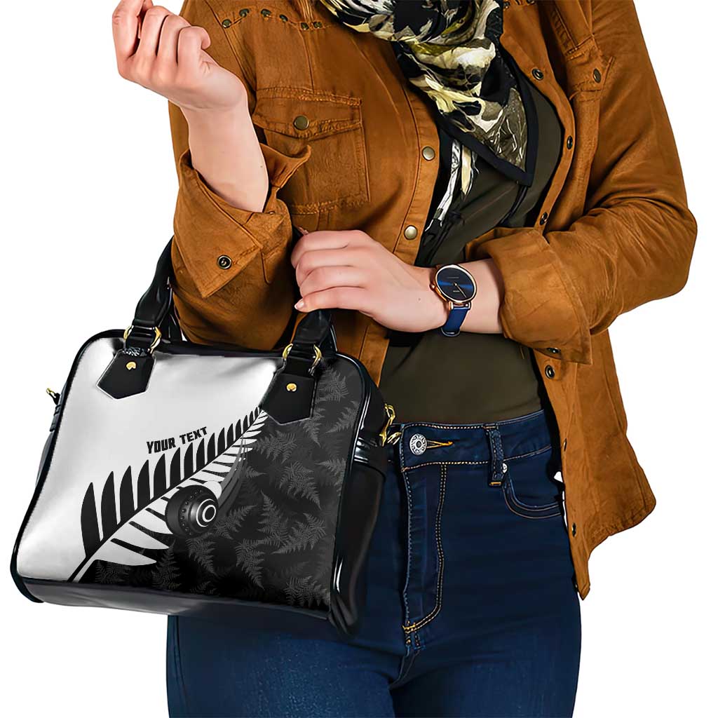 New Zealand Lawn Bowls Custom Shoulder Handbag Aotearoa Silver Fern - Aussie Hoodie