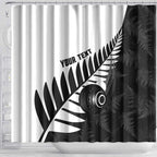 New Zealand Lawn Bowls Custom Shower Curtain Aotearoa Silver Fern - Aussie Hoodie