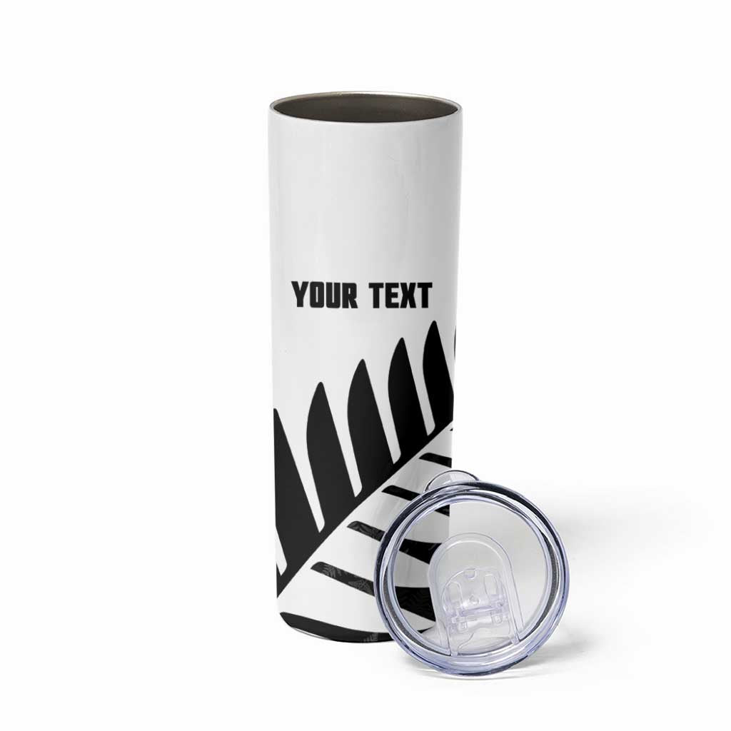 New Zealand Lawn Bowls Custom Skinny Tumbler Aotearoa Silver Fern - Aussie Hoodie