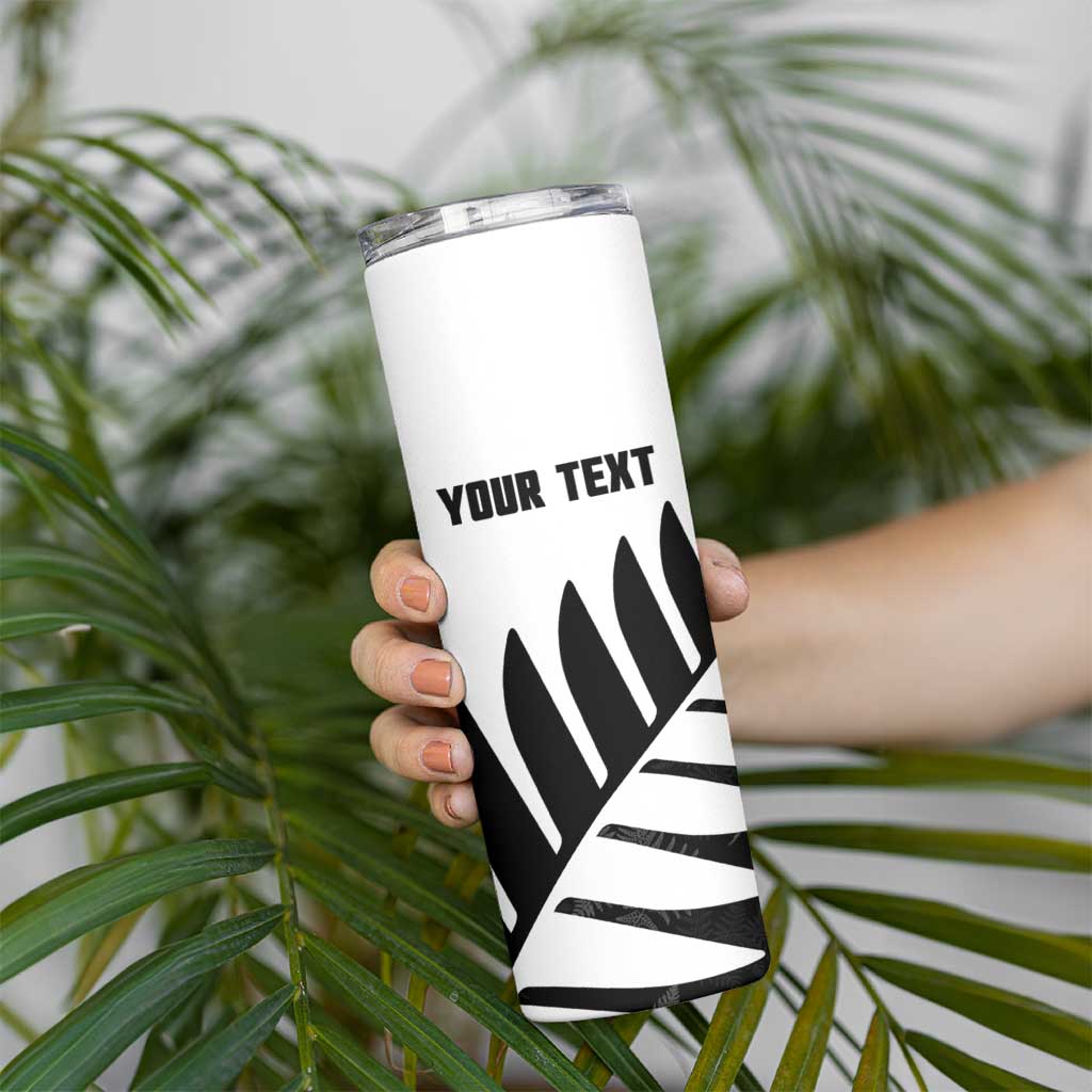 New Zealand Lawn Bowls Custom Skinny Tumbler Aotearoa Silver Fern - Aussie Hoodie