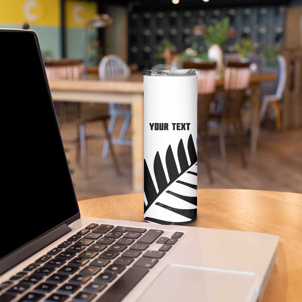 New Zealand Lawn Bowls Custom Skinny Tumbler Aotearoa Silver Fern - Aussie Hoodie