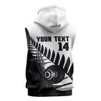 New Zealand Lawn Bowls Custom Sleeveless Hoodie Aotearoa Silver Fern - Aussie Hoodie