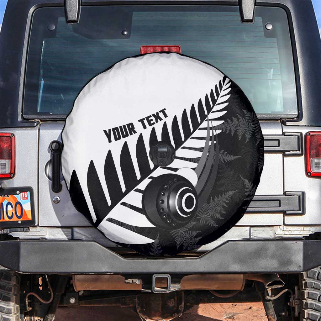 New Zealand Lawn Bowls Custom Spare Tire Cover Aotearoa Silver Fern - Aussie Hoodie