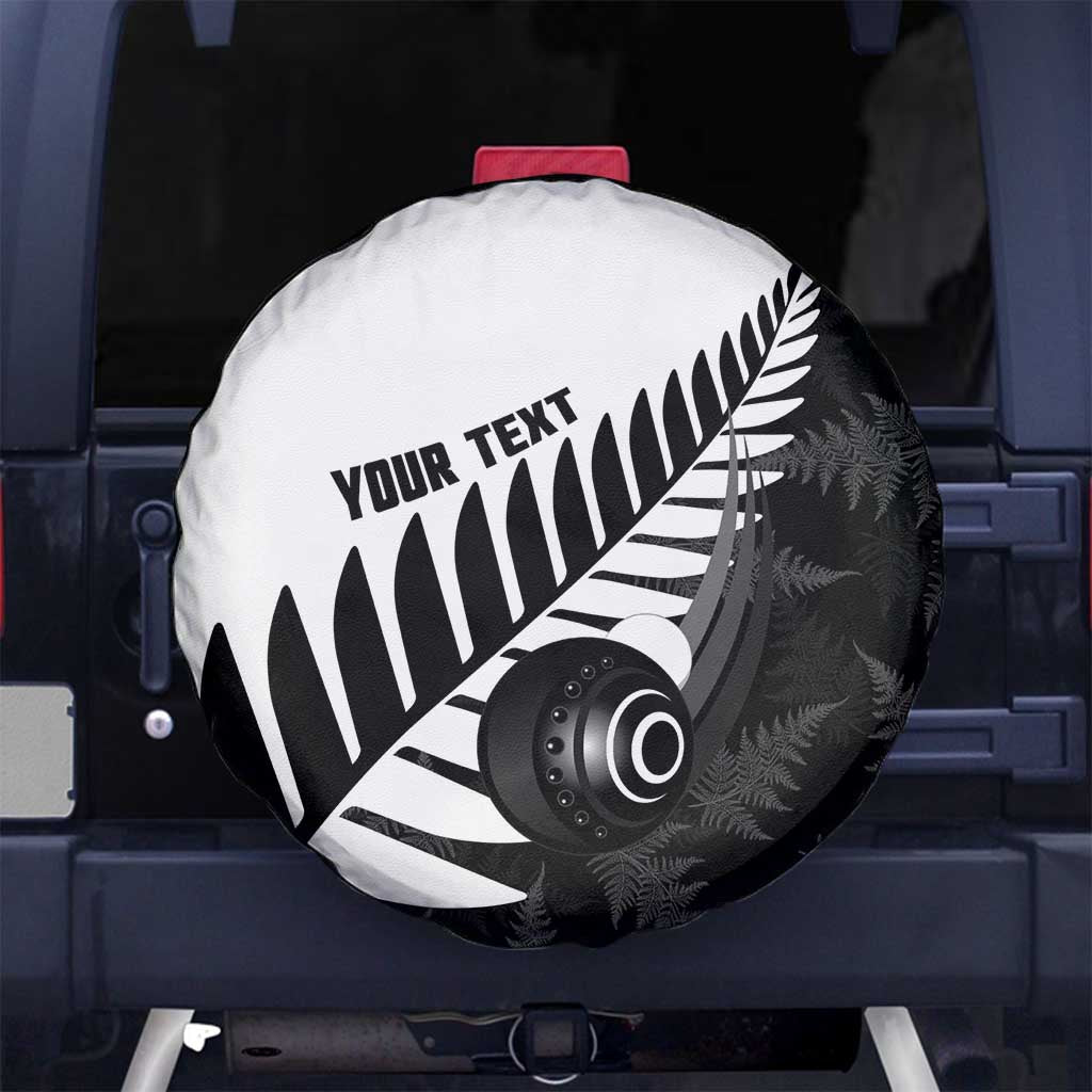 New Zealand Lawn Bowls Custom Spare Tire Cover Aotearoa Silver Fern - Aussie Hoodie